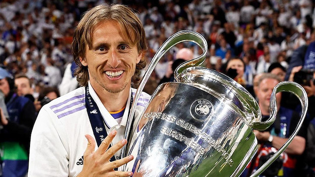 Modric, Real Madrid formasıyla 5 kez Şampiyonlar Ligi şampiyonluğu yaşadı. 