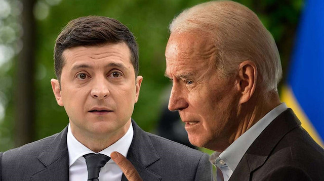 Ukrayna Devlet Başkanı Zelenskiy- ABD Başkanı Biden