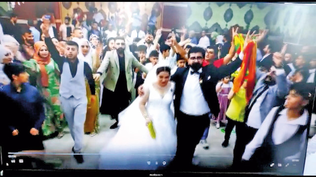 Düğününde PKK propagandası yapan damat ve 9 yakını tutuklandı.