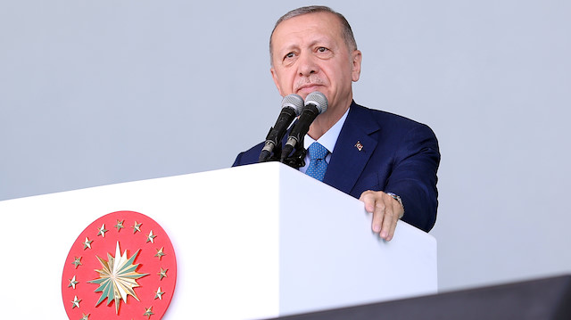 Cumhurbaşkanı Erdoğan 2021-2022 Eğitim Öğretim Yılı Karne Dağıtım Töreninde konuştu.