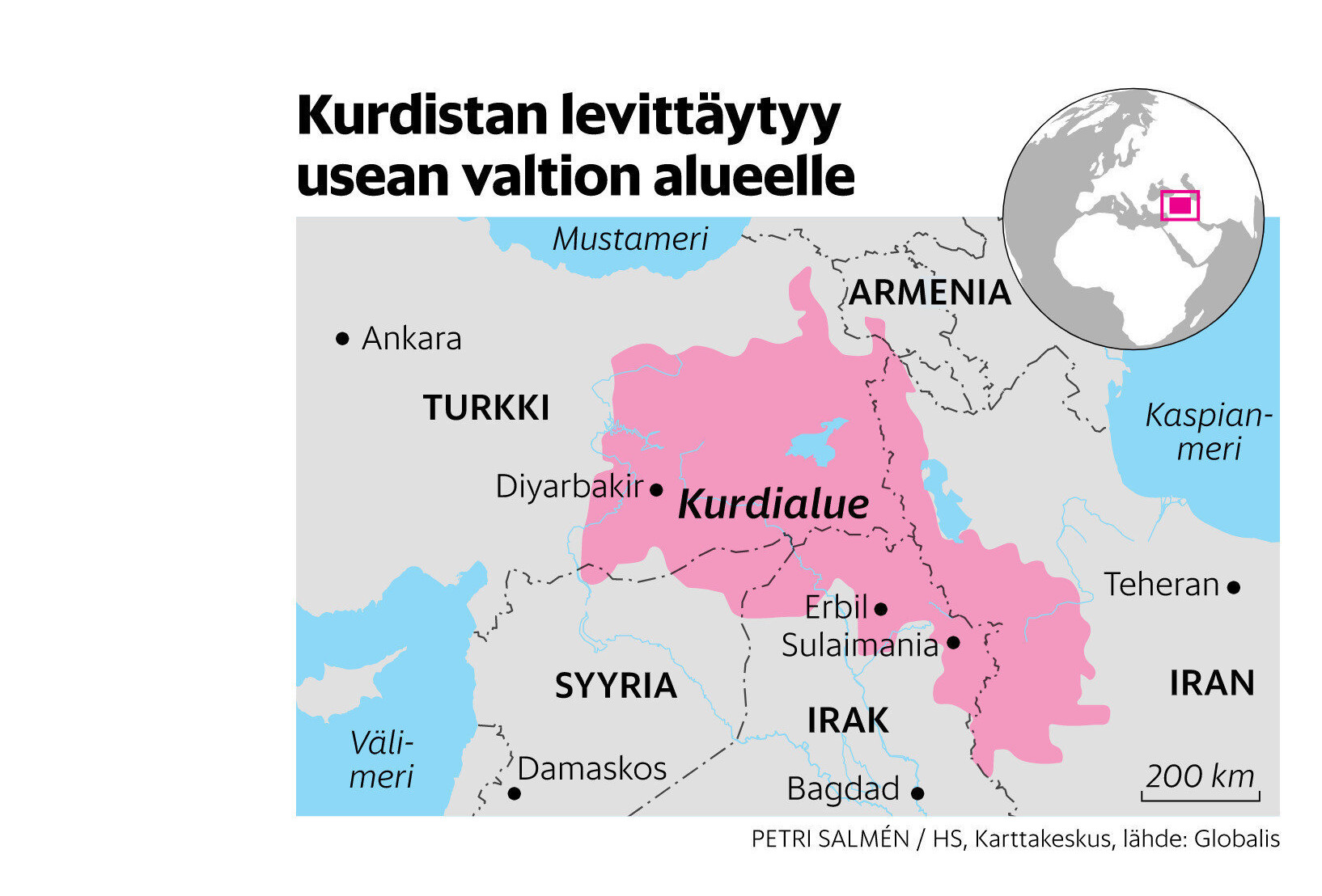 Helsingin Sanomat isimli haber sitesi, vekillerin demeçlerinin yer aldığı satırların arasına sözde Kürdistan haritası yerleştirdi.