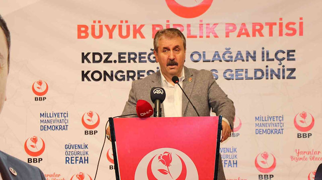 ​Büyük Birlik Partisi (BBP) Genel Başkanı Mustafa Destici