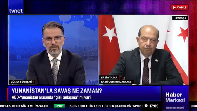 KKTC Cumhurbaşkanı Tatar TVNET'e konuştu: Rum-Yunan ikilisinin 'Helen Cumhuriyeti' hayali var