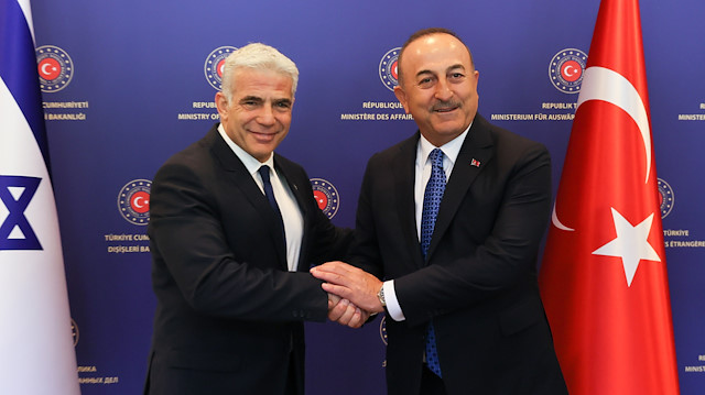 İsrail Dışişleri Bakanı Lapid - Dışişleri Bakanı Çavuşoğlu  