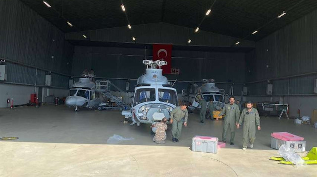Katar’a ait 3 helikopter ile Azerbaycan’a ait 1 yangın söndürme uçağı Dalaman’a ulaştı.