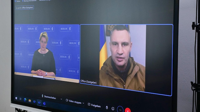 Franziska Giffey ile Kiev Belediye Başkanı Vitali Klitschko arasında video konferans yoluyla görüşme gerçekleştirildi.