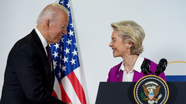 ABD Başkanı Joe Biden ve AB Komisyonu Başkanı Ursula von der Leyen.