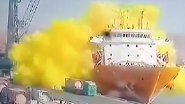 Ürdün'de gemiye nakledilen tanker bomba gibi patladı: Çevreye yayılan zehirli gaz 10 kişiyi öldürdü
