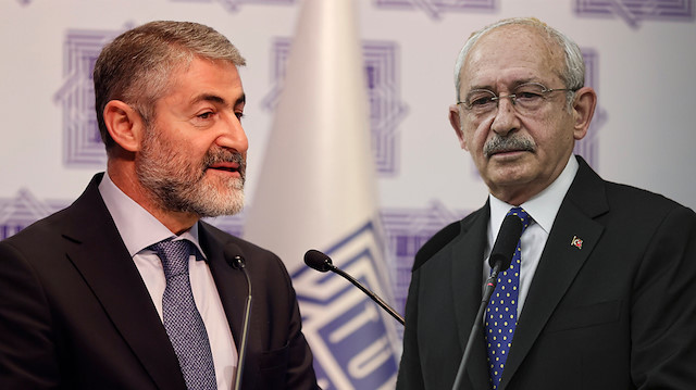 Hazine ve Maliye Bakanı Nureddin Nebati - CHP Genel Başkanı Kemal Kılıçdaroğlu