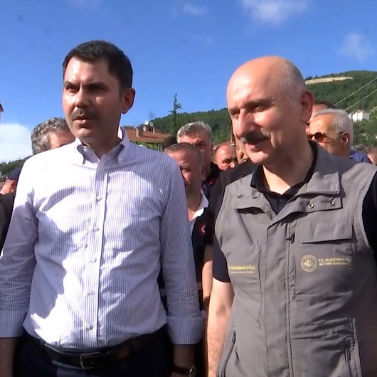 Bakanlar Kurum ve Karaismailoğlu Bozkurtta incelemelerde bulundu