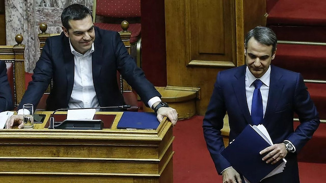 SYRIZA Lideri Aleksis Çipras - Yunanistan Başbakanı Miçotakis