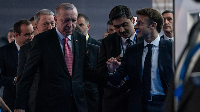 Cumhurbaşkanı Recep Tayyip Erdoğan - Emmanuel Macron