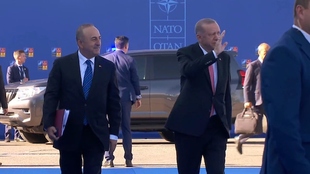 Cumhurbaşkanı Erdoğan NATO Zirvesi'nin yapılacağı yere geldi