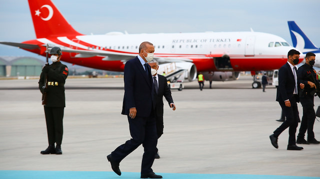 Arşiv-  Cumhurbaşkanı Erdoğan'ın uçağı Atatürk Havalimanı'na indi.