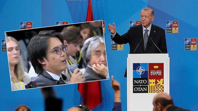 ​Japon gazeteci Cumhurbaşkanı Erdoğan'a sorusuna "Selamünaleyküm" diyerek başladı.