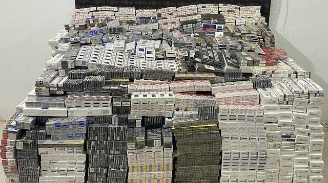 Gaziantep'te yakıt tankerinde 30 bin paket kaçak sigara ele geçirildi