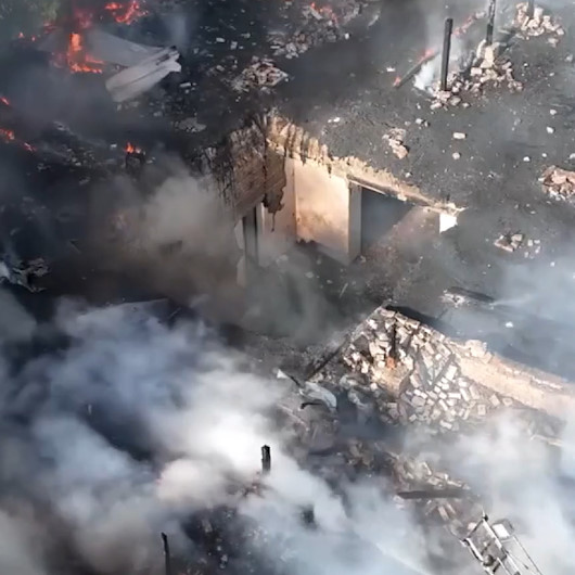 Rus güçleri Ukraynada Mikolayiv kentini bombaladı