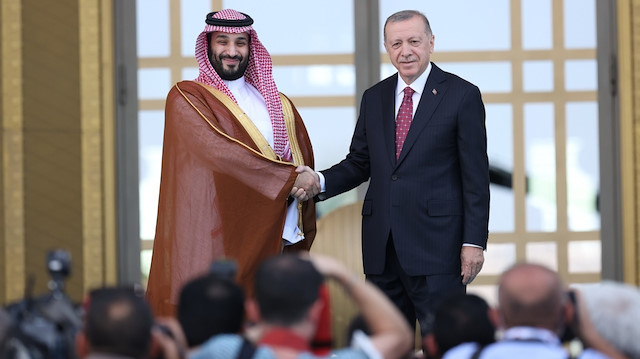 Cumhurbaşkanı Erdoğan ile Suudi Arabistan Veliaht Prensi Selman.