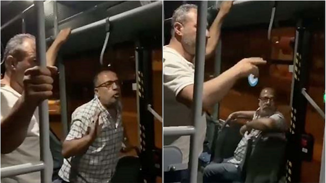 Kayseri'de otobüsteki vatandaşlara ırkçı sözler.