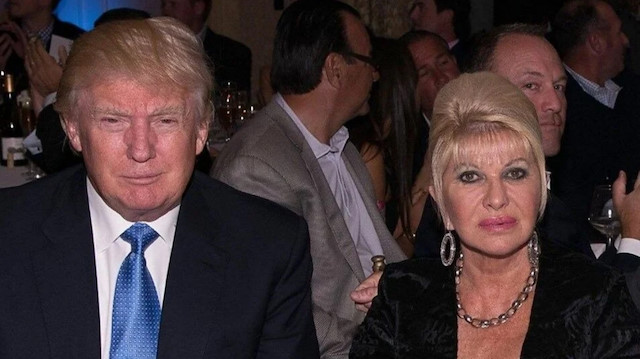 Donald Trump ile Ivana Trump.