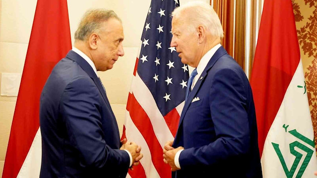 ABD Başkanı Joe Biden ve Irak Başbakanı Mustafa el-Kazımi