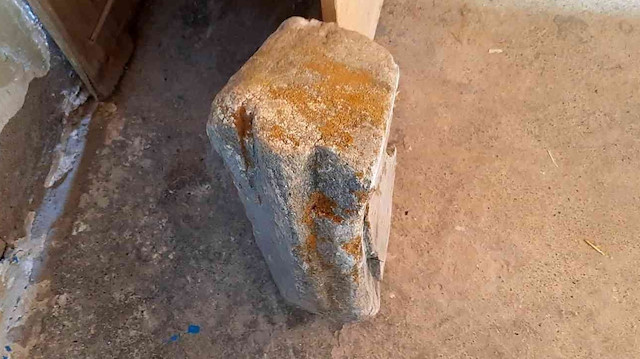 Taner Ünsal'ın bulduğu taş. 