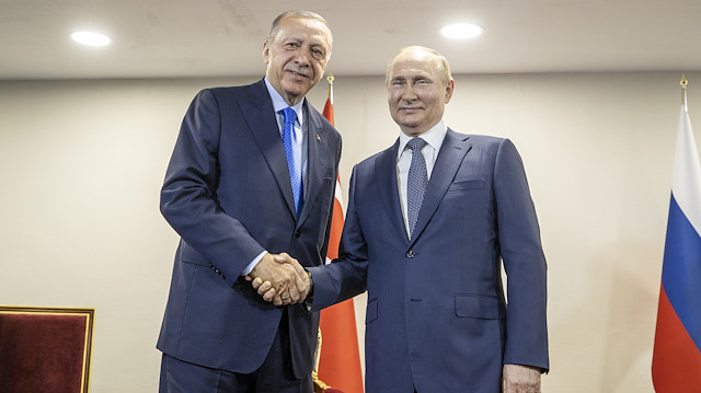 Türkiye Cumhurbaşkanı Recep Tayyip Erdoğan - Rusya Devlet Başkanı Vladimir Putin.