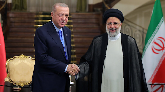 Cumhurbaşkanı Recep Tayyip Erdoğan ve İran Cumhurbaşkanı İbrahim Reisi.