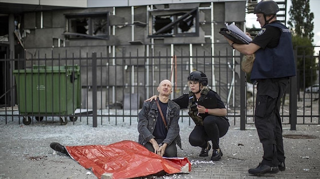​Ukrayna Rusya savaşında siviller zarar görüyor.
