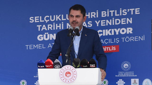 Çevre Şehircilik ve İklim Değişikliği Bakanı Murat Kurum açıklama yaptı.