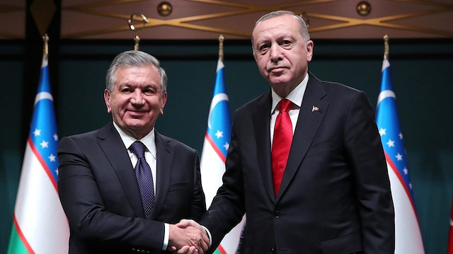 Özbekistan Cumhurbaşkanı Mirziyoyev - Cumhurbaşkanı Recep Tayyip Erdoğan 