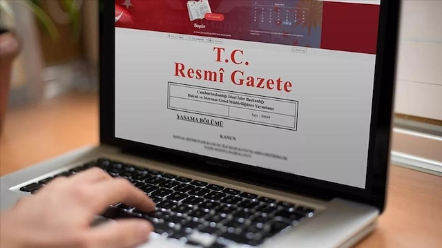 Resmi Gazete'de yayımlandı