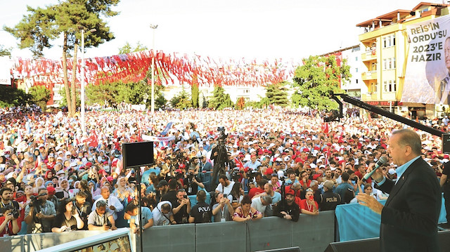 Erdoğan, Ordu’daki toplu açılış töreninde konuştu.