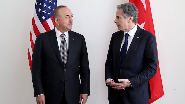 Dışişleri Bakanı Mevlüt Çavuşoğlu, ABD Dışişleri Bakanı Antony Blinken