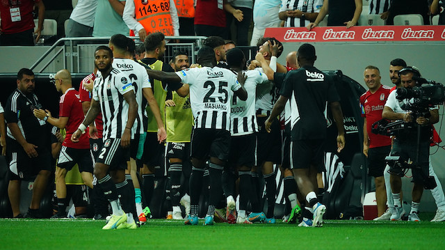 Beşiktaş'ın gol sevinci