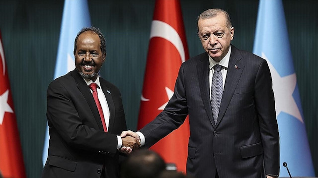 Arşiv - Cumhurbaşkanı Recep Tayyip Erdoğan ile Somali Cumhurbaşkanı Hasan Şeyh Mahmud.