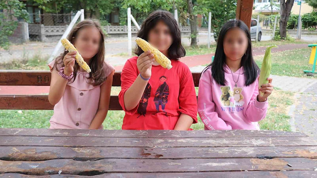 Villasının bahçesinden 3 tane mısır alan 3 kız çocuğunu tekme- tokat dövdü.
