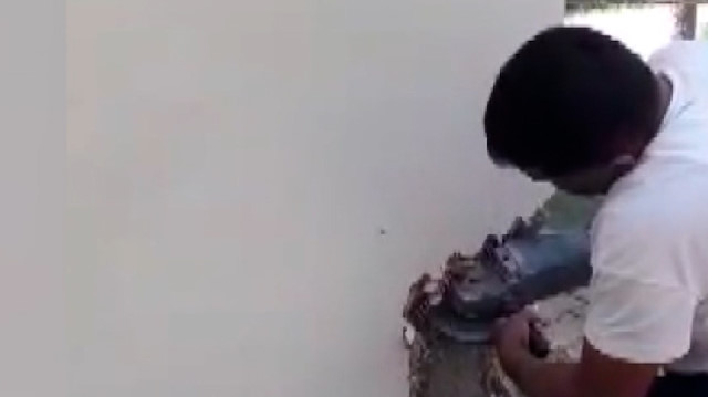 Diyarbakır Adliyesi'nde kedi kurtarma operasyonu