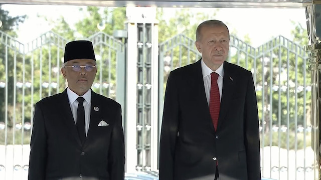Malezya Kralı Şah Ankara'da