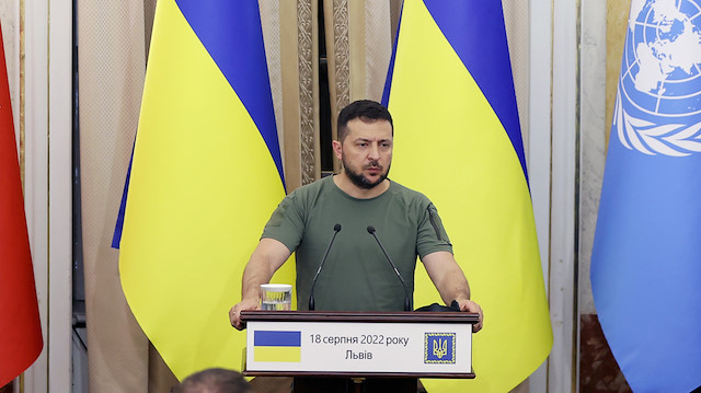 Ukrayna Devlet Başkanı Zelenskiy açıklama yaptı.