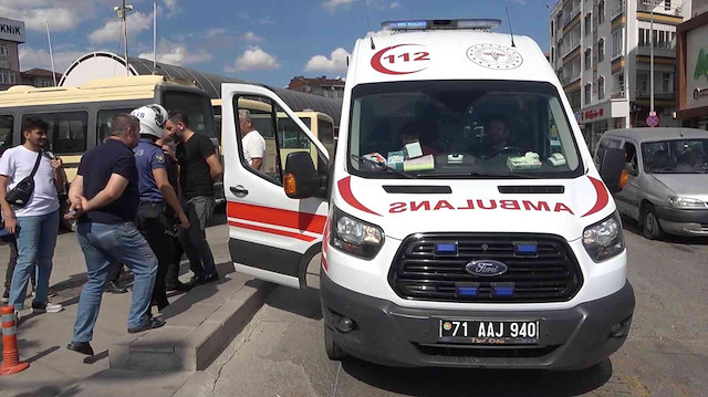 Ambulans ekipleri olaya müdahale etti