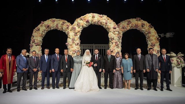 TBMM Başkanı Şentop'un oğlu Selahaddin Şentop evlendi.
