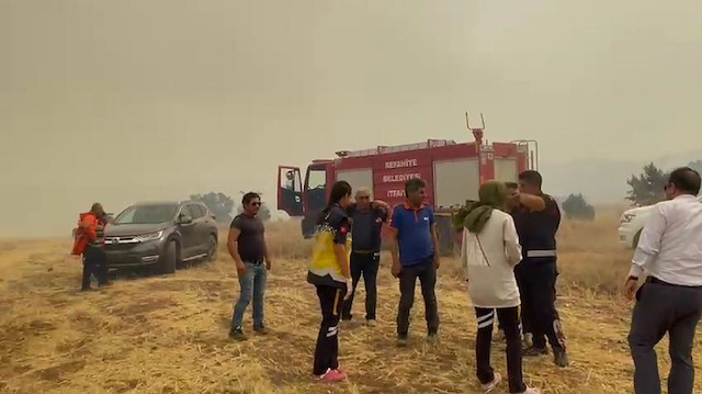 Erzincan'da orman yangını