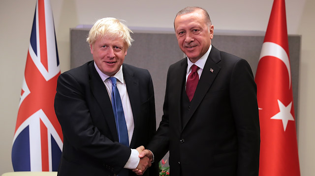 Arşiv - İngiltere Başbakanı Boris Johnson ile Cumhurbaşkanı Recep Tayyip Erdoğan.