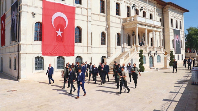 Atatürk ve Kongre Müzesi bahçesinde tören düzenlendi. 