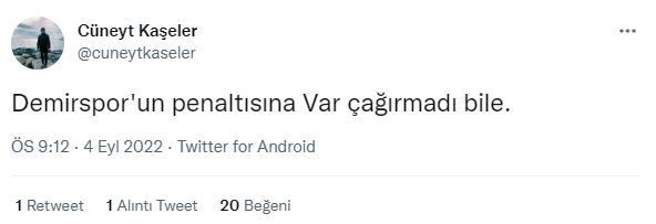 Cüneyt Kaşeler'in yorumu