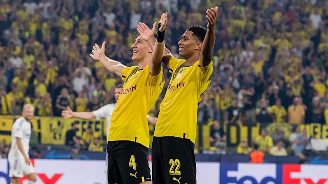 Dortmund'lu futbolcuların gol sevinçleri