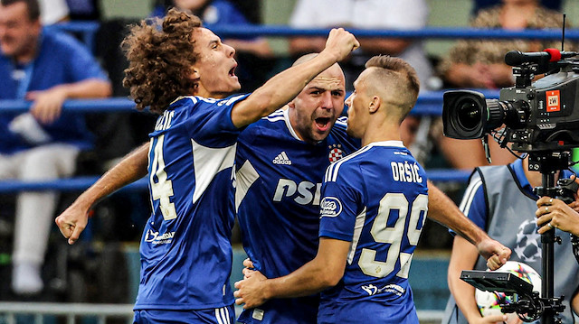Dinamo Zagreb'li futbolcuların gol sevinçleri