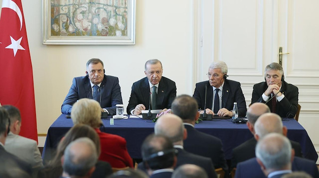 Cumhurbaşkanı Recep Tayyip Erdoğan Bosna Hersek'te.