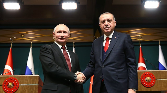 Rusya Devlet Başkanı Vladimir Putin - Cumhurbaşkanı Recep Tayyip Erdoğan